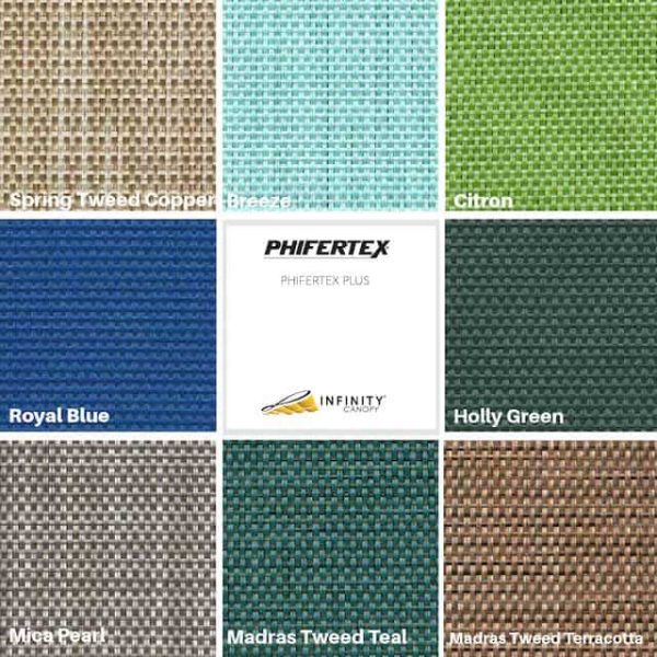 Phifertex Standard Solids Gray Outdoor Vinyl Mesh Fabric