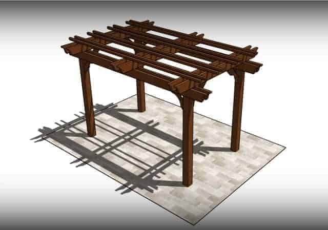 Fedora Pergola Kit | Shop Custom-Sized Wood Pergola Kits & Patio Covers ...