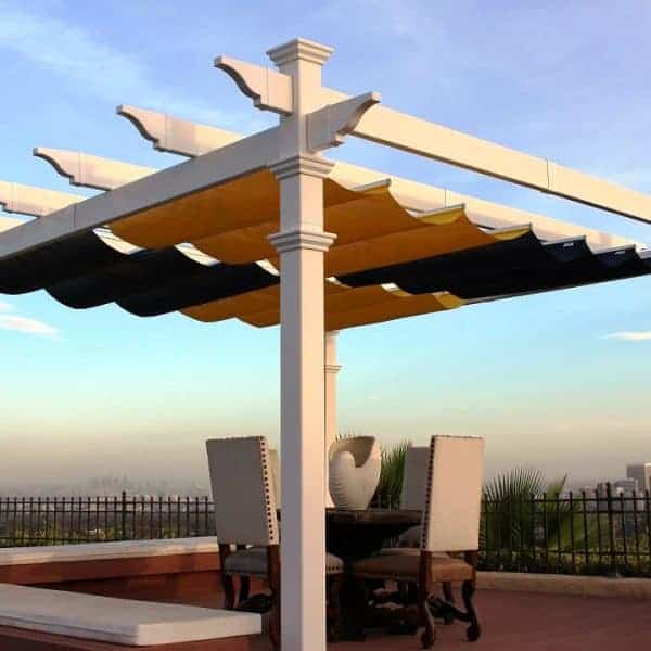 Retractable Canopy for Attached Pergolas Pergola Depot