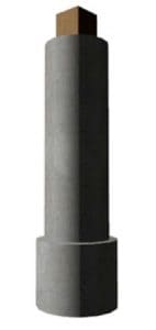 concrete post for wood pergola