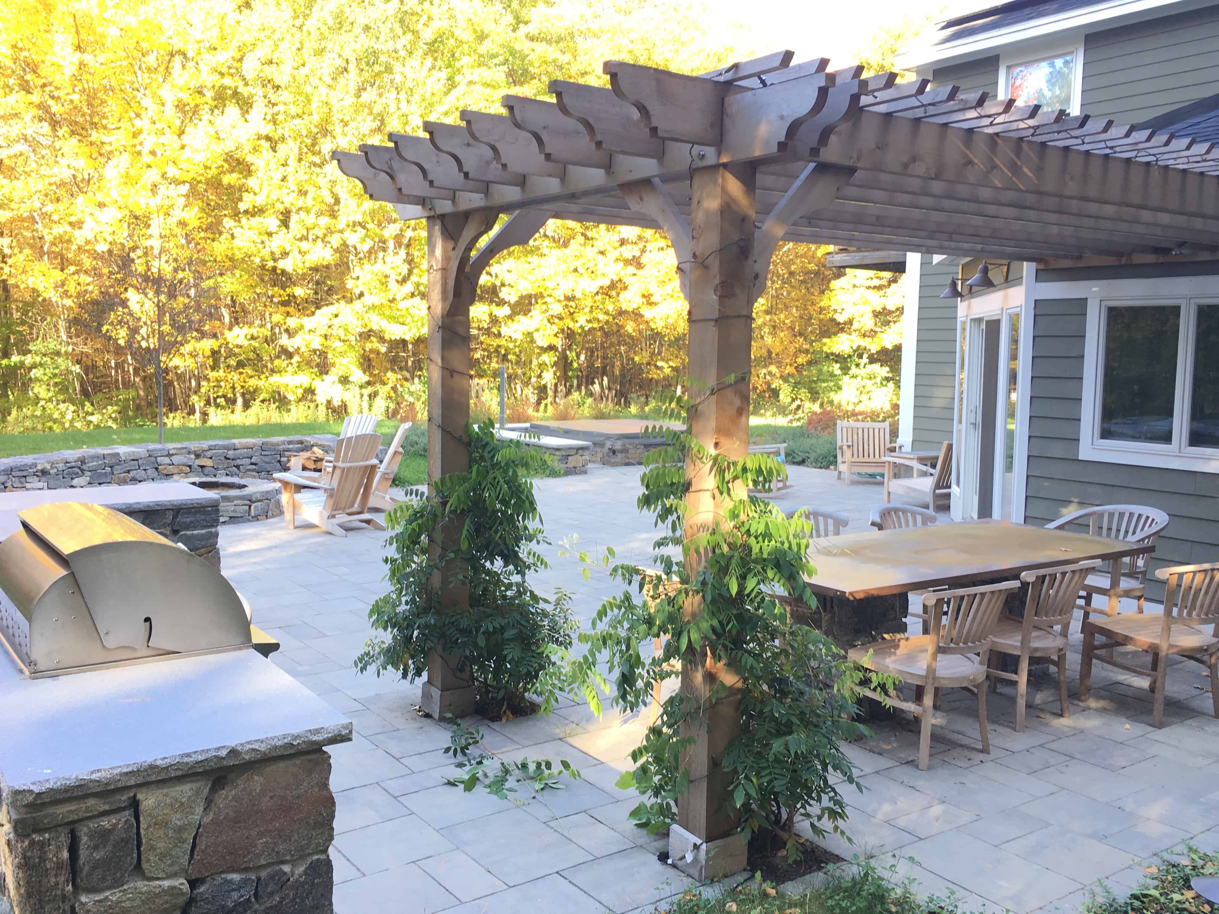 wall mounted pergola