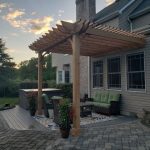 11×14 Attached Wall Mount Pergola