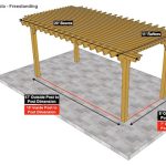 11×20 Big Kahuna Pergola Sketch – Freestanding