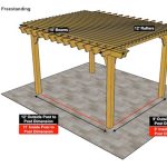 12×15 Big Kahuna Pergola Sketch – Freestanding