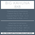 8×8 pergola kit big kahuna