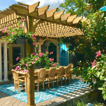 Attached BigKahuna Pergola