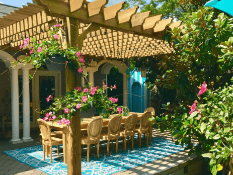 Attached BigKahuna Pergola