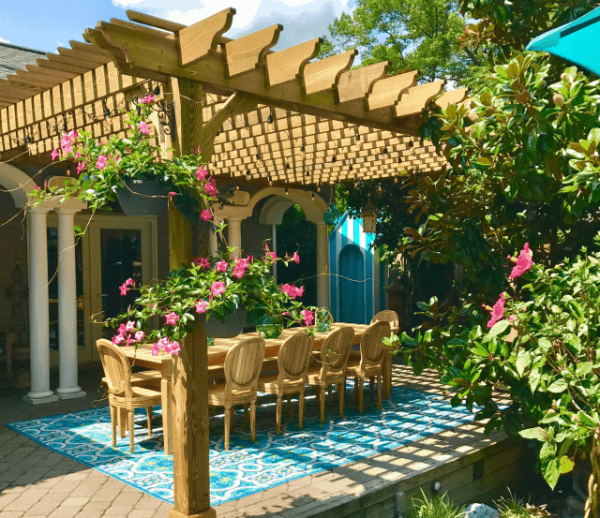 Attached BigKahuna Pergola