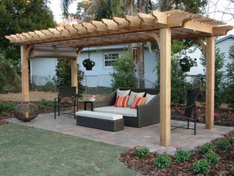 cedar freestanding pergola kit