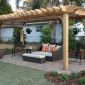 cedar freestanding pergola kit