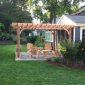freestanding yard pergola