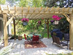 Pine pergola - 16x16 freestanding