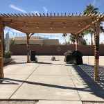 Rough sawn western red cedar pergola – 18×20 Big Kahuna