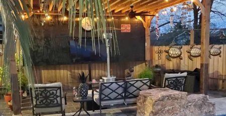 Patio design with pergola