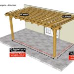 11×20 Sombrero Pergola Sketch – Attached