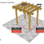 9×11 Sombrero Pergola Sketch – Freestanding