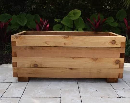 medium cedar planter box kit