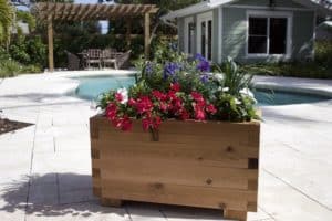 Outdoor Pergola and Planter Box Designs - Cedar Planter Box