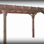 Sombrero freestanding cedar pergola kit