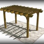 Sombrero freestanding pergola kit