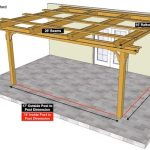 15×20 Fedora Pergola – Attached Sketch