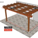 18×20 Fedora Pergola Sketch – Attached