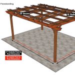 18×20 Fedora Pergola Sketch – Freestanding