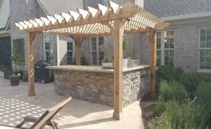 Outdoor Kithcen Uses for a Pergola - 12x16 Big Kahuna