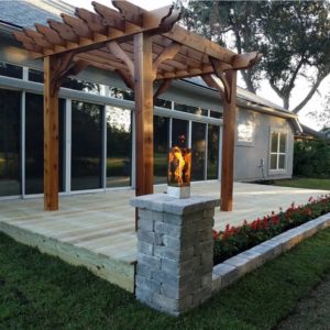 Contemporary Cedar Pergola Kit – Big Kahuna