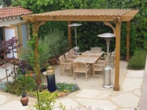 Large modern freestanding pergola kit – Big Kahuna 20x20 Pergola Kit