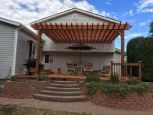 Attached 15x20 Cedar Pergola - Big Kahuna 