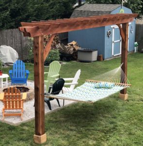 build a garden border pergola