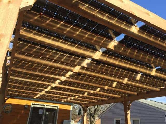 The Big Kahuna Solar Panel Pergola, How To Build A Solar Panel Patio Cover