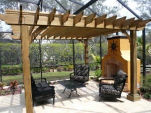 4 Post Freestanding Pine Big Kahuna Pergola