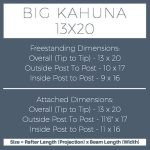 Big Kahuna 13×20 pergola