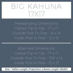 Big Kahuna 17×17 pergola