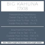 Big Kahuna 17×18 pergola