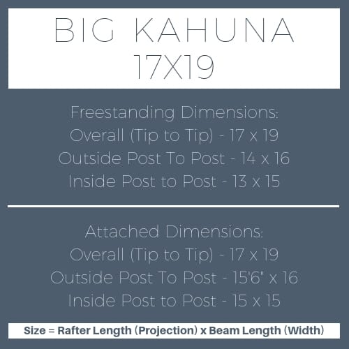 Big Kahuna 17x19 pergola