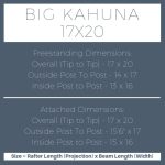 Big Kahuna 17×20 pergola