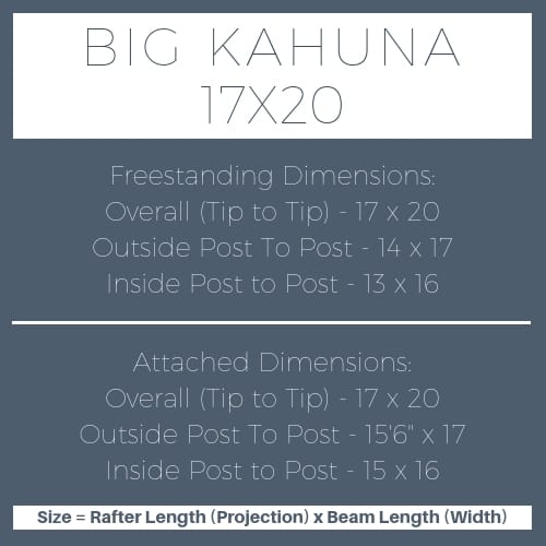 Big Kahuna 17x20 pergola