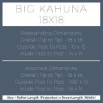 Big Kahuna 18×18 pergola