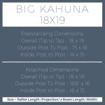 Big Kahuna 18×19 pergola