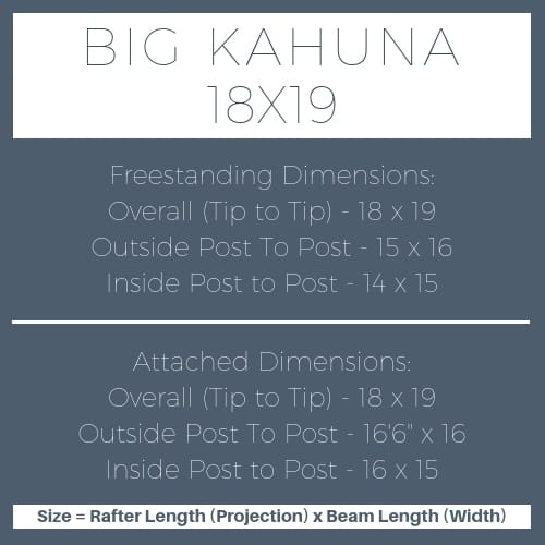 Big Kahuna 18x19 pergola
