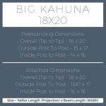 Big Kahuna 18×20 pergola