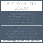 Big Kahuna 20×20 pergola