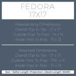 Fedora 17×17 pergola
