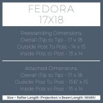 Fedora 17×18 pergola