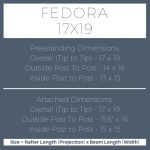 Fedora 17×19 pergola