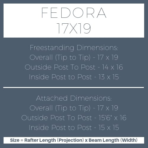 Fedora 17x19 pergola