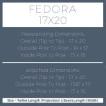 Fedora 17×20 pergola